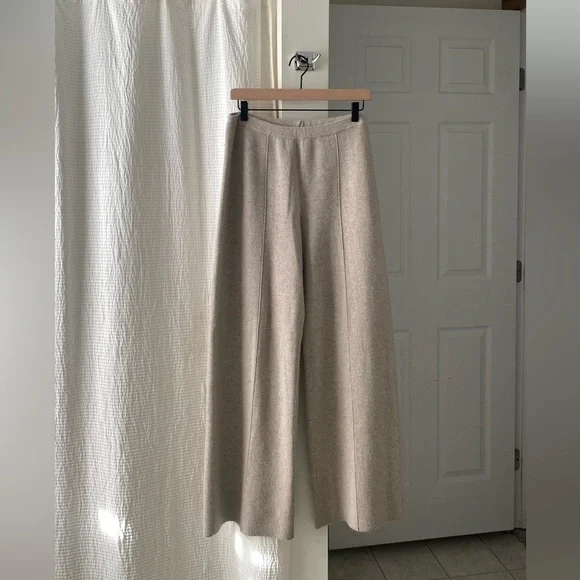 Lafayette 148 New York Cashmere & Silk-Blend Double Knit Pants in Taupe - Picture 5 of 9